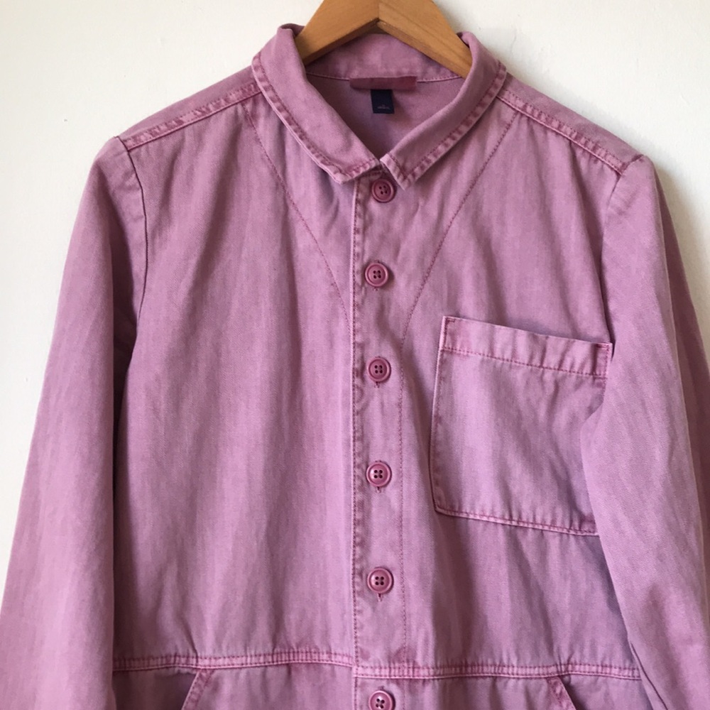 Universal Thread denim boiler jumpsuit pink lavender Cargo Utility 8 - Picture 9 of 16